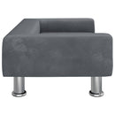 vidaXL sötétszürke bársony gyerekkanapé 70 x 45 x 26,5 cm