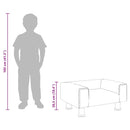 vidaXL sötétszürke bársony gyerekkanapé 50 x 45 x 26,5 cm