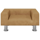 vidaXL barna bársony gyerekkanapé 50 x 45 x 26,5 cm