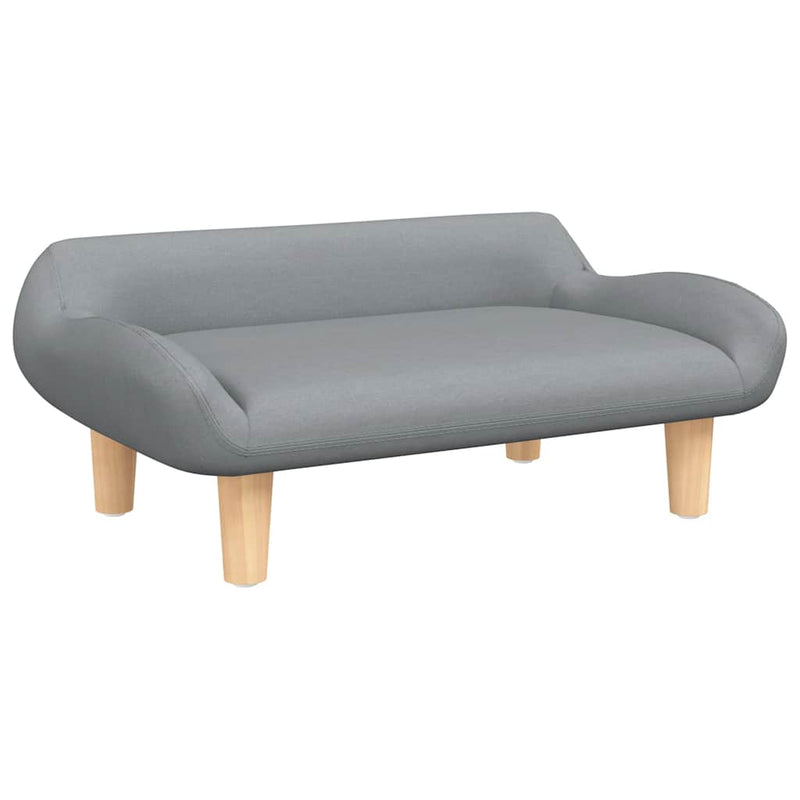 vidaXL világosszürke szövet gyerekkanapé 70 x 40 x 24 cm