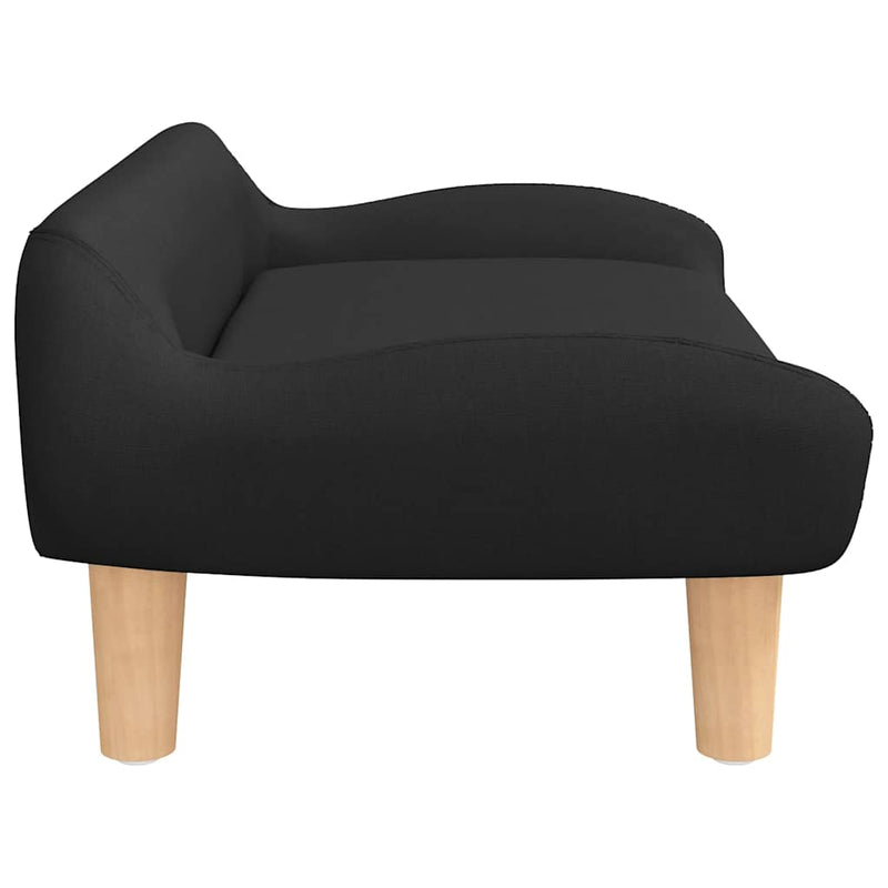 vidaXL fekete szövet gyerekkanapé 70 x 40 x 24 cm