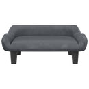 vidaXL sötétszürke gyerek bársonykanapé 70 x 40 x 24 cm