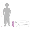 vidaXL sötétszürke gyerek bársonykanapé 70 x 40 x 24 cm