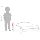 vidaXL tópszínű gyerek szövetkanapé 70 x 45 x 30 cm