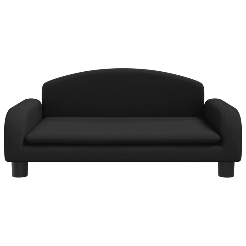 vidaXL fekete gyerek szövetkanapé 70 x 45 x 30 cm