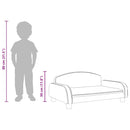 vidaXL fekete gyerek műbőrkanapé 70 x 45 x 30 cm