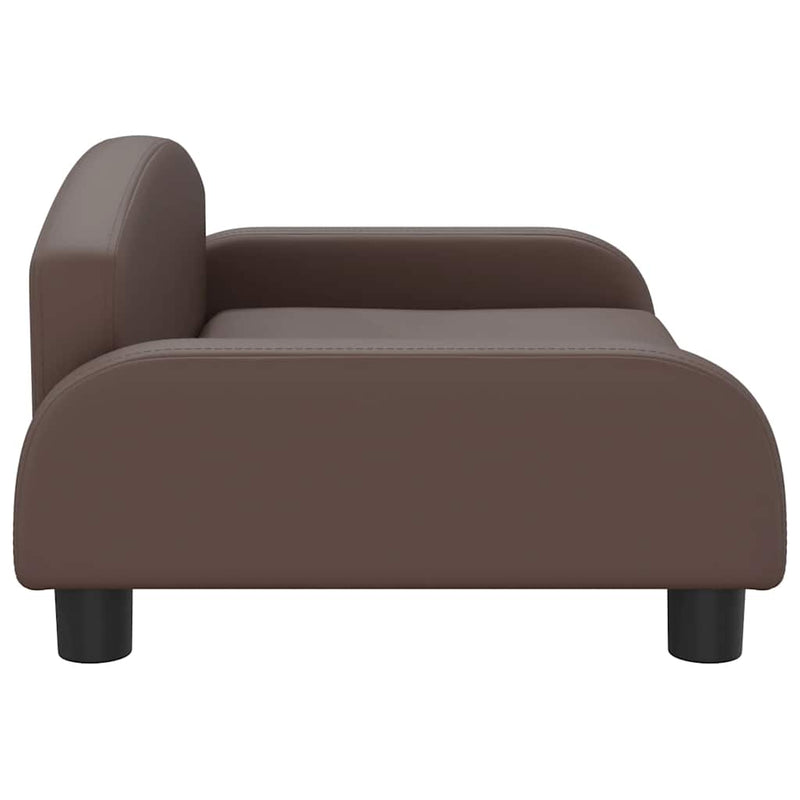 vidaXL barna gyerek műbőrkanapé 70 x 45 x 30 cm