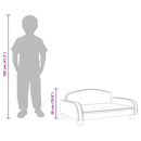 vidaXL kávészínű műbőrkanapé 70 x 45 x 30 cm