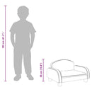 vidaXL sötétszürke gyerek szövetkanapé 50 x 40 x 30 cm