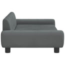 vidaXL sötétszürke bársony gyerekkanapé 100 x 45 x 33 cm