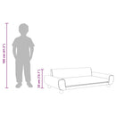 vidaXL rózsaszín bársony gyerek kanapé 100 x 54 x 33 cm