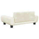 vidaXL krémszínű bársony gyerekkanapé 70 x 45 x 33 cm