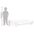 vidaXL barna bársony gyerekkanapé 100 x 50 x 26 cm