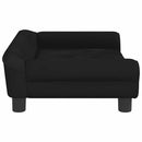vidaXL fekete bársony gyerekkanapé 70 x 45 x 26 cm