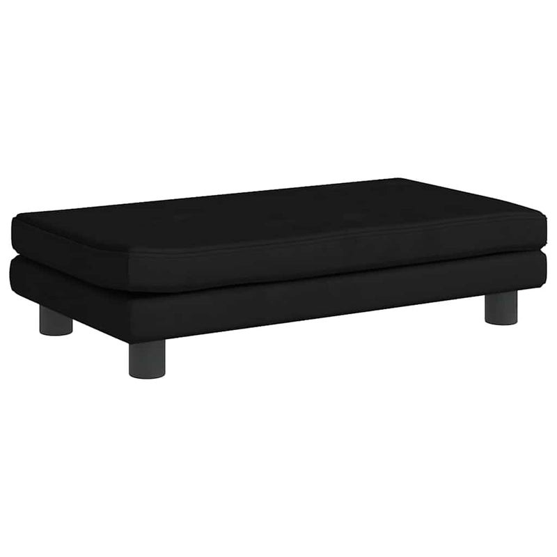 vidaXL kék gyerek bársonykanapé lábzsámollyal 100x50x30 cm