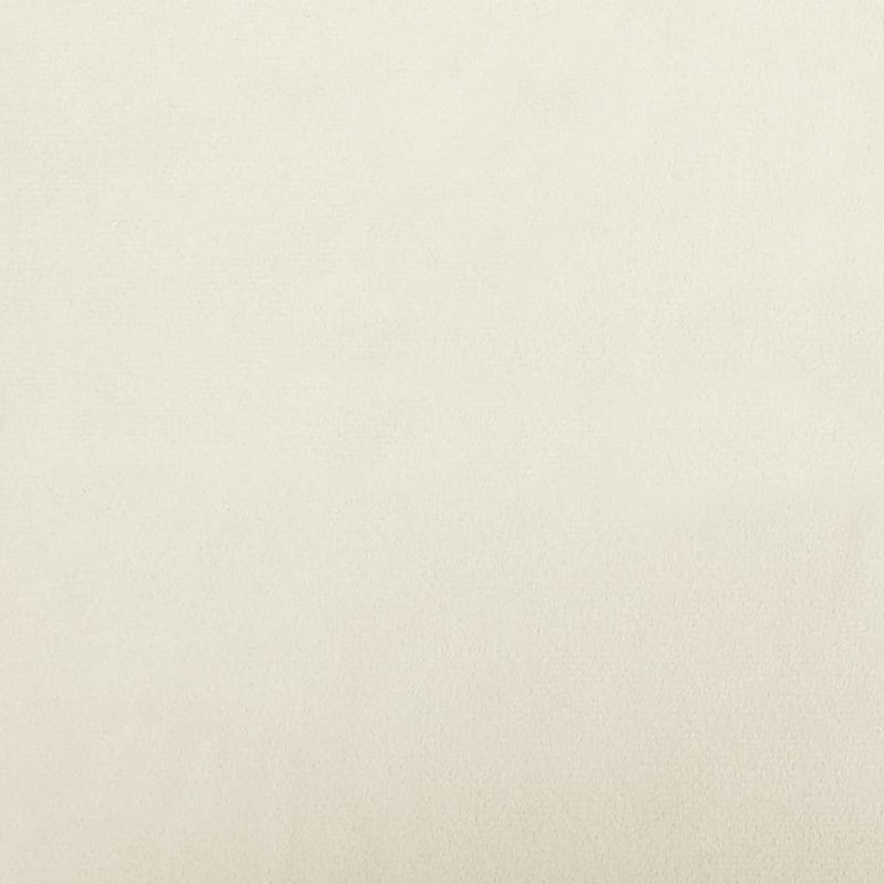 vidaXL krémszínű gyerek bársonykanapé lábzsámollyal 100x50x30 cm