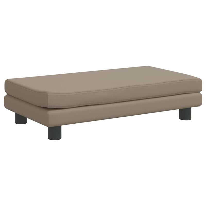 vidaXL kávészínű gyerek bársonykanapé lábzsámollyal 100x50x30 cm