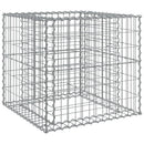 vidaXL ezüst horganyzott vas gabion kosár 70 x 70 x 65 cm