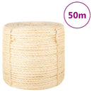 vidaXL 100% szizálkötél 6 mm 50 m