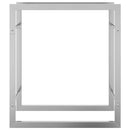 vidaXL rozsdamentes acél tűzifatároló 50 x 28 x 56 cm