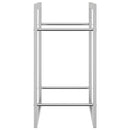 vidaXL rozsdamentes acél tűzifatároló 50 x 28 x 56 cm