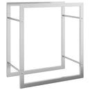 vidaXL rozsdamentes acél tűzifatároló 50 x 28 x 56 cm