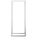 vidaXL rozsdamentes acél tűzifatároló 50x28x132 cm