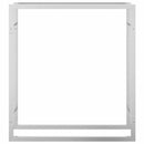 vidaXL rozsdamentes acél tűzifatároló 80x28x86 cm