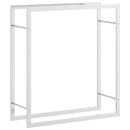 vidaXL rozsdamentes acél tűzifatároló 80x28x86 cm