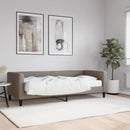 vidaXL tópszínű szövet kanapéágy matraccal 80 x 200 cm