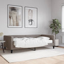vidaXL tópszínű szövet kanapéágy matraccal 100 x 200 cm