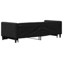 vidaXL fekete kihúzható szövet heverő 80 x 200 cm