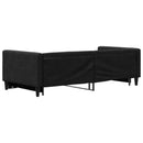vidaXL fekete kihúzható szövet heverő 90x200 cm