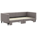 vidaXL tópszínű kihúzható szövet heverő 90 x 200 cm