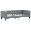 vidaXL világosszürke kihúzható szövet heverő 100 x 200 cm