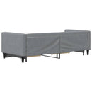 vidaXL világosszürke kihúzható szövet heverő fiókokkal 80 x 200 cm