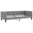 vidaXL világosszürke kihúzható szövet heverő fiókokkal 80 x 200 cm
