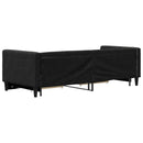 vidaXL fekete kihúzható szövet heverő fiókokkal 80 x 200 cm