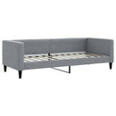 vidaXL világosszürke kihúzható szövet heverő fiókokkal 80 x 200 cm