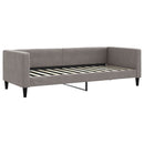 vidaXL tópszínű kihúzható bársonyheverő fiókokkal 80 x 200 cm