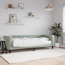 vidaXL világosszürke bársony kanapéágy matraccal 80 x 200 cm