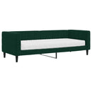 vidaXL sötétzöld bársony heverő matraccal 80 x 200 cm
