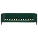 vidaXL sötétzöld bársony heverő matraccal 90 x 200 cm