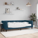 vidaXL kék bársony heverő matraccal 100 x 200 cm