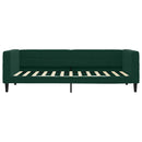vidaXL sötétzöld bársony heverő matraccal 100 x 200 cm