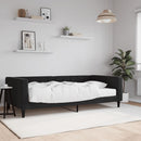 vidaXL fekete bársony kanapéágy matraccal 100 x 200 cm