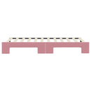 vidaXL rózsaszín kihúzható bársony heverő 90 x 200 cm
