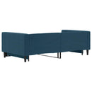 vidaXL kék kihúzható bársony heverő 100 x 200 cm