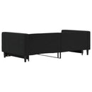 vidaXL fekete kihúzható bársonyheverő 100 x 200 cm