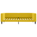 vidaXL sárga kihúzható bársonyheverő 100 x 200 cm